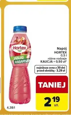Carrefour Express Napój Hortex jabłko rabarbar oferta