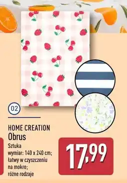 ALDI Obrus Home Creation we wzór w truskawki oferta