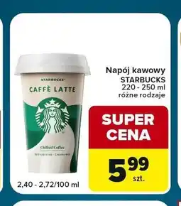 Globi Napój kawowy Starbucks Caffè Latte oferta