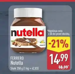 ALDI Krem do smarowania Nutella Ferrero oferta
