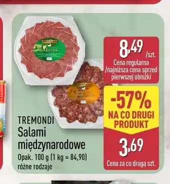ALDI Salami międzynarodowe Tremondi oferta