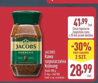 ALDI Kawa rozpuszczalna Jacobs Krönung oferta