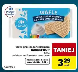Globi Wafle przekładane kremem kakaowe Carrefour Classic oferta