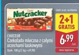 ALDI Czekolada mleczna z całymi orzechami laskowymi Choceur oferta