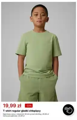 4F T-shirt regular gładki chłopięcy 4F oferta