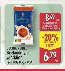 ALDI Biszkopty typu włoskiego Cucina Nobile oferta