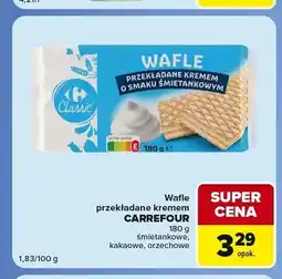Carrefour Express Wafle przekładane kremem kakaowe Carrefour Classic oferta