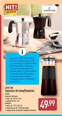 ALDI Zaparzacz do kawy Crofton oferta