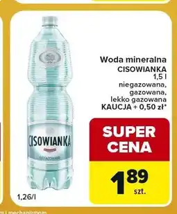 Carrefour Express Woda mineralna Cisowianka niegazowana oferta