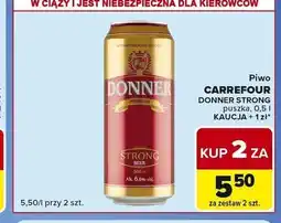 Carrefour Express Piwo Carrefour Donner Strong oferta