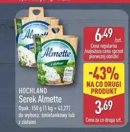 ALDI Serek Almette z ziołami Hochland oferta