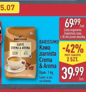 ALDI Kawa ziarnista Barissimo Crema & Aroma oferta