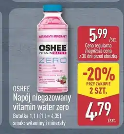 ALDI Napój niegazowany Oshee Vitamin Water Zero witaminy i minerały oferta
