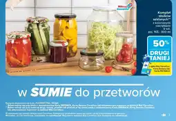 Carrefour Komplet słoików szklanych z kolorowymi nakrętkami oferta