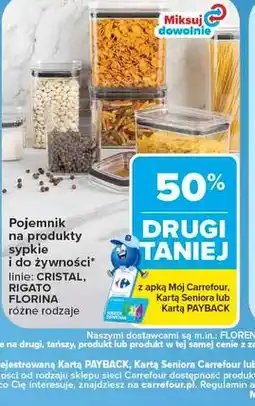 Carrefour Pojemnik na produkty sypkie i do żywności Florina oferta