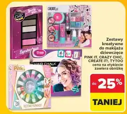 Carrefour Zestawy kreatywne do makijażu dziewczęce PINK IT, CRAZY CHIC, CREATE IT!, TYTOO oferta