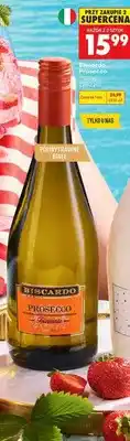 Biedronka Wino musujące Biscardo Prosecco Frizzante półwytrawne białe oferta