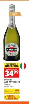 Biedronka Wino musujące słodkie białe Martini Asti oferta
