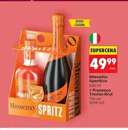 Biedronka Zestaw Mionetto Aperitivo + Prosecco Treviso Brut oferta