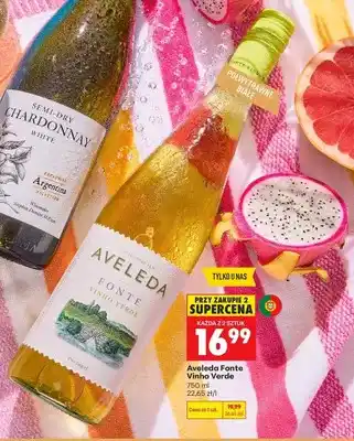 Biedronka Wino białe półwytrawne Aveleda Fonte Vinho Verde oferta