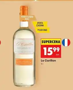 Biedronka Wino białe półwytrawne Le Carillon oferta