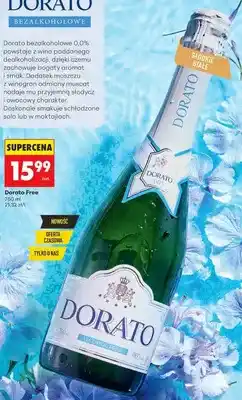 Biedronka Wino bezalkoholowe musujące Dorato Free słodkie białe oferta