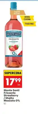 Biedronka Wino bezalkoholowe Monte Santi Frizzante Strawberry oferta