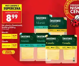 Biedronka Ser plastry Morski Światowid 2-pak oferta