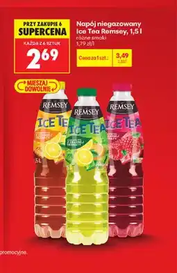 Biedronka Napój niegazowany Ice Tea Remsey z ekstraktem z czarnej herbaty cytrynowy oferta