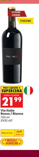 Biedronka Via Italia Rosso / Bianco oferta
