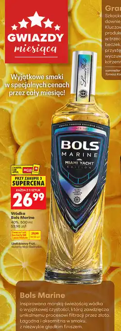 Biedronka Wódka Bols Marine oferta