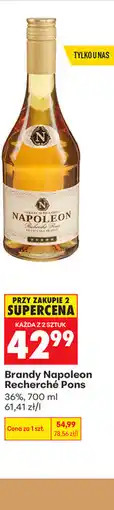 Biedronka Brandy Napoleon Recherché Pons oferta