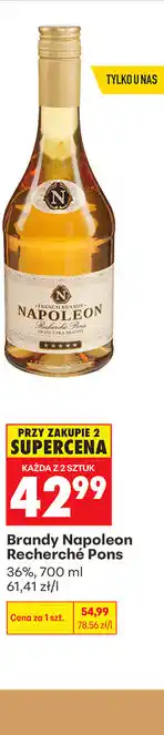 Biedronka Brandy Napoleon Recherché Pons oferta