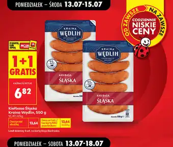 Biedronka Kiełbasa Śląska Kraina Wędlin oferta