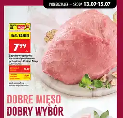 Biedronka Szynka wieprzowa bez kości pakowana próżniowo Kraina Mięs oferta