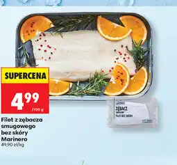 Biedronka Filet z zębacza smugowego bez skóry Marinero oferta