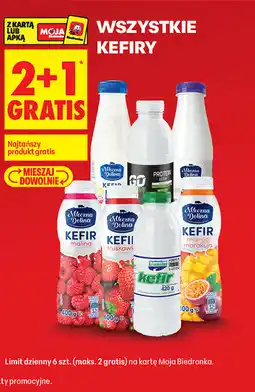Biedronka Wszystkie kefiry Mleczna Dolina oferta