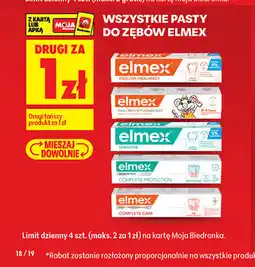 Biedronka WSZYSTKIE PASTY DO ZĘBÓW ELMEX oferta