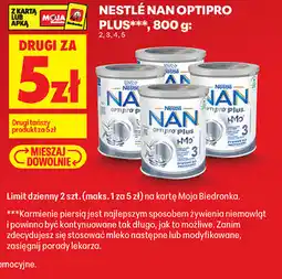 Biedronka Nestlé NAN OPTIPRO Plus 2, 3, 4, 5 oferta