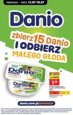 Biedronka Serek homogenizowany o smaku waniliowym Danio oferta