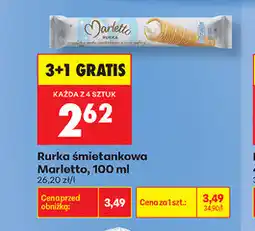 Biedronka Rurka śmietankowa Marletto oferta