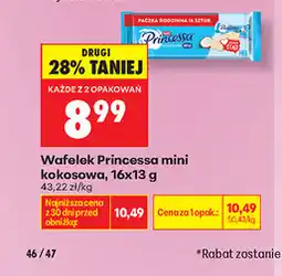 Biedronka Wafelek Princessa mini oferta