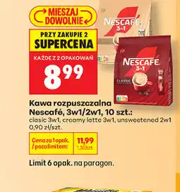 Biedronka Kawa rozpuszczalna Nescafé, 3w1/2w1, 10 szt oferta