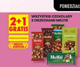 Biedronka Wszystkie czekolady z orzechami Meltié oferta