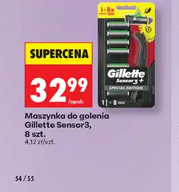 Biedronka Maszynka do golenia Gillette Sensor3, 8 szt oferta