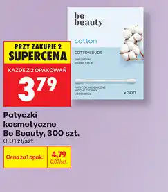 Biedronka Patyczki kosmetyczne Be Beauty, 300 szt oferta