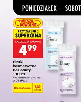 Biedronka Płatki kosmetyczne Be Beauty, 100 szt oferta