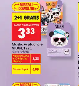 Biedronka Maska w płachcie NIUQI, 1 szt oferta