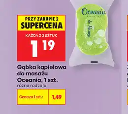 Biedronka Gąbka kąpielowa do masażu Oceania, 1 szt oferta