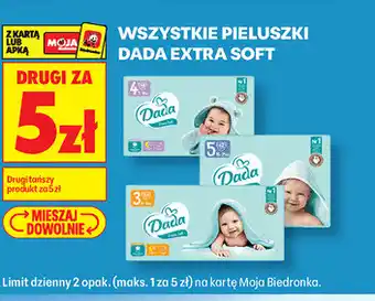 Biedronka Wszystkie pieluszki Dada Extra Soft oferta